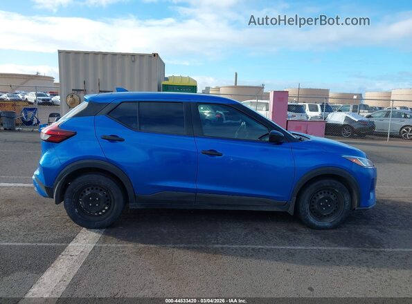 3N1CP5BV9ML544250 2021 NISSAN KICKS Blue Սալոնի հետևի տեսք