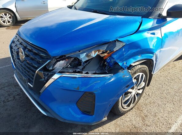 3N1CP5BV9ML544250 2021 NISSAN KICKS Blue Դիմացի տեսք