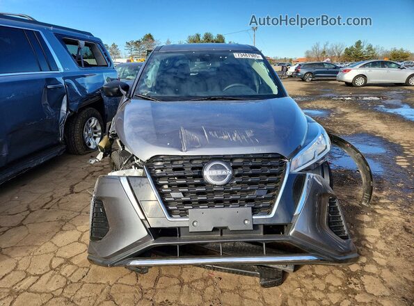 3N1CP5BV9NL489932 2022 NISSAN KICKS Gray Widok z przodu