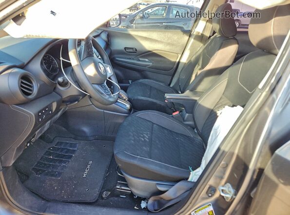 3N1CP5BVXML521155 2021 NISSAN KICKS Gray Вид салону спереду