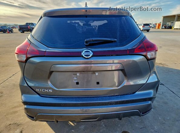 3N1CP5BVXML521155 2021 NISSAN KICKS Gray Вид ззаду