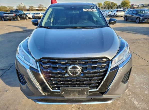 3N1CP5BVXML521155 2021 NISSAN KICKS Gray Вид спереду