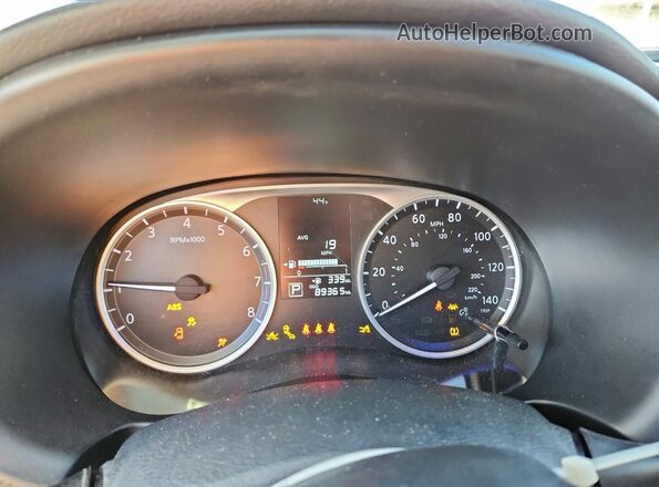 3N1CP5BVXML521155 2021 NISSAN KICKS Gray Вид щитка приладів