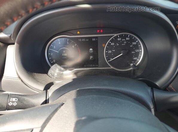 3N1CP5CU1JL538086 2018 NISSAN KICKS Blue Вид щитка приладів