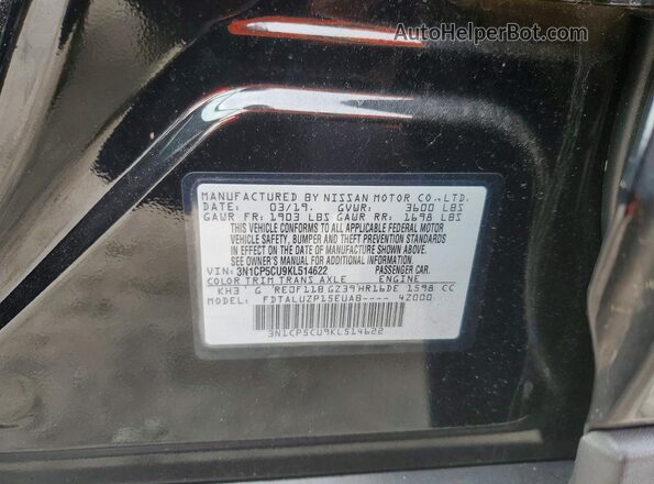 3N1CP5CU9KL514622 2019 NISSAN KICKS Black 