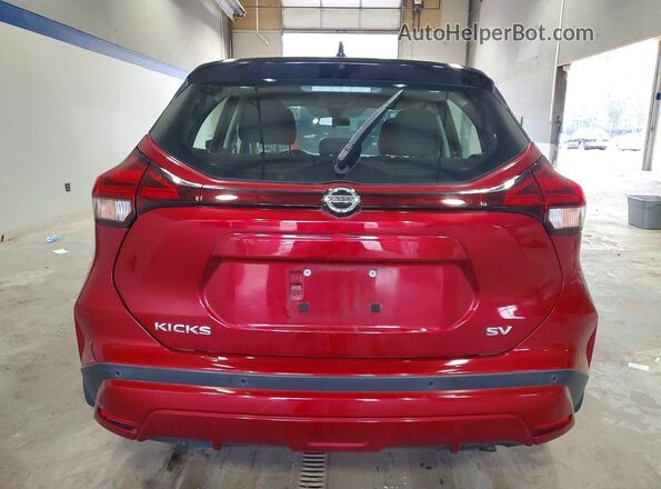 3N1CP5CV2ML469650 2021 NISSAN KICKS Red Rear view