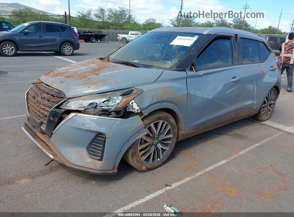3N1CP5CV2ML489316 2021 NISSAN KICKS Blue Przód lewy