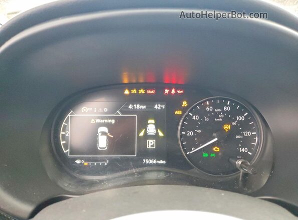 3N1CP5CV2ML530396 2021 NISSAN KICKS Blue Instrument cluster view