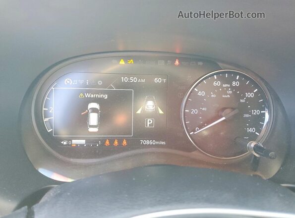 3N1CP5CV2ML541785 2021 NISSAN KICKS Gray Вид щитка приладів