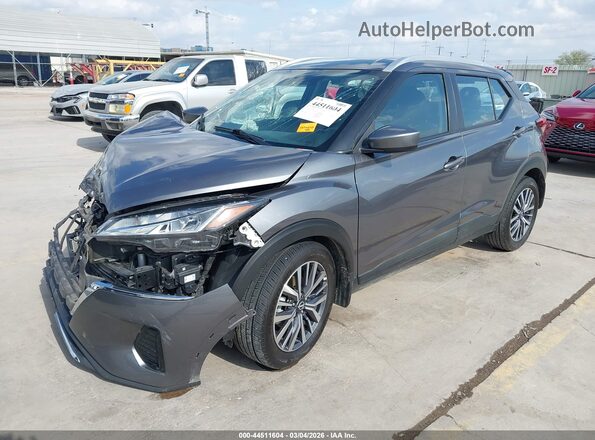 3N1CP5CV2NL477863 2022 NISSAN KICKS Gray Vista tres cuartos delantera izquierda