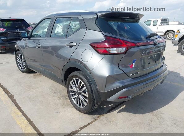 3N1CP5CV2NL477863 2022 NISSAN KICKS Gray Trasero izquierdo
