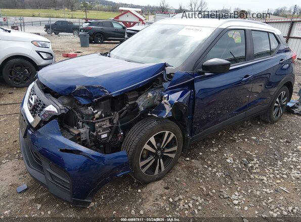 3N1CP5CV5LL499160 2020 NISSAN KICKS Blue Передня ліва чверть