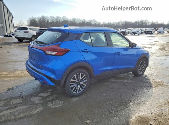 3N1CP5CV6ML504108 2021 NISSAN KICKS Blue Trasero derecho