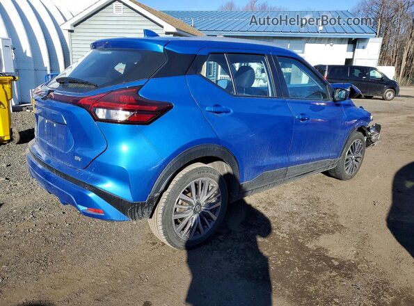 3N1CP5CV7ML476884 2021 NISSAN KICKS Blue Задня права чверть