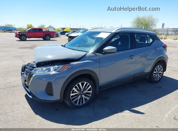 3N1CP5CV7RL568228 2024 NISSAN KICKS Gray წინა მარცხენა ხედი სამი მეოთხედიდან