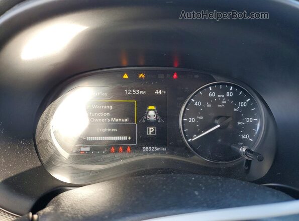 3N1CP5CV9ML475235 2021 NISSAN KICKS Black Вид щитка приладів