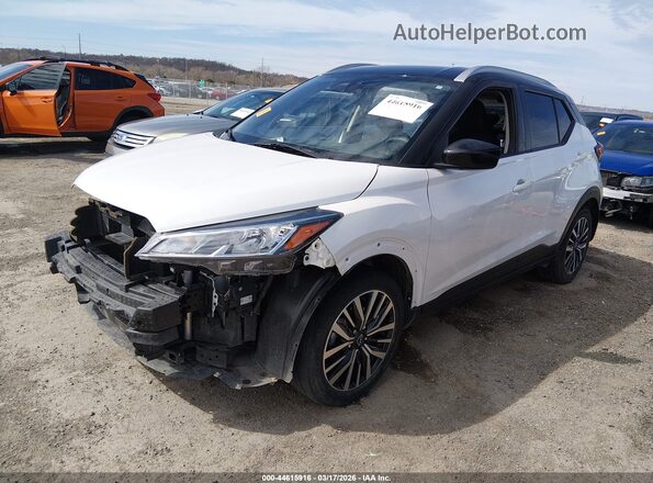 3N1CP5CV9NL485149 2022 NISSAN KICKS White Vista tres cuartos delantera izquierda