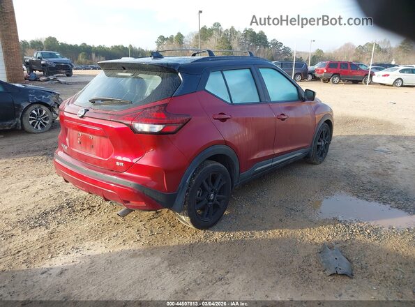 3N1CP5DV1ML465751 2021 NISSAN KICKS Бордовый Задняя правая четверть