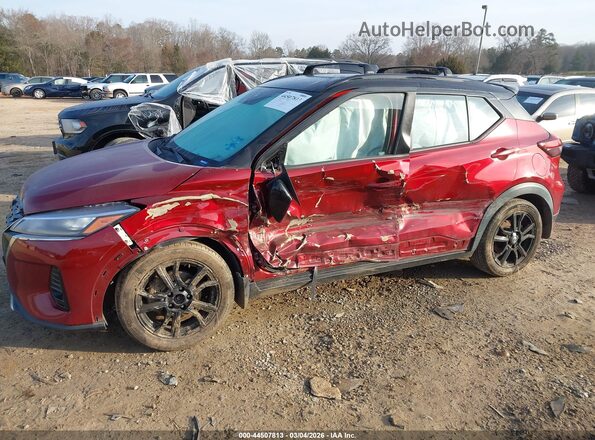 3N1CP5DV1ML465751 2021 NISSAN KICKS Бордовый Вид спереди