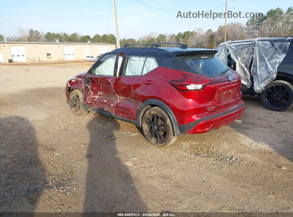 3N1CP5DV1ML465751 2021 NISSAN KICKS Бордовый Задняя левая четверть