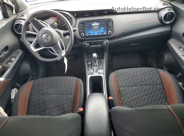3N1CP5DV1ML508453 2021 NISSAN KICKS White Dashboard view
