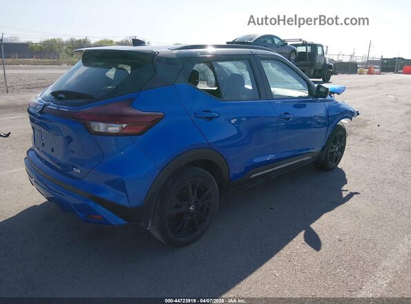 3N1CP5DV1ML563677 2021 NISSAN KICKS Blue Trasero derecho