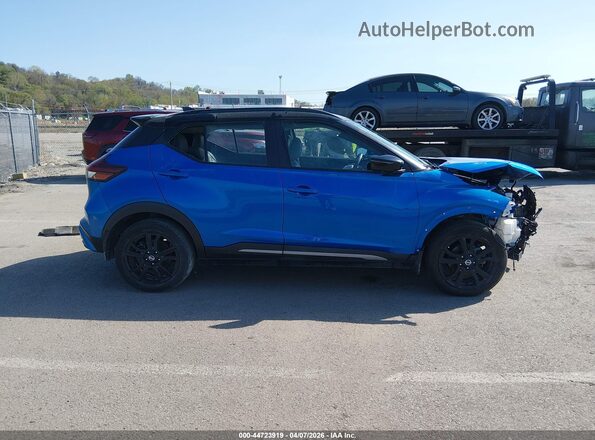 3N1CP5DV1ML563677 2021 NISSAN KICKS Blue Vista interior trasera