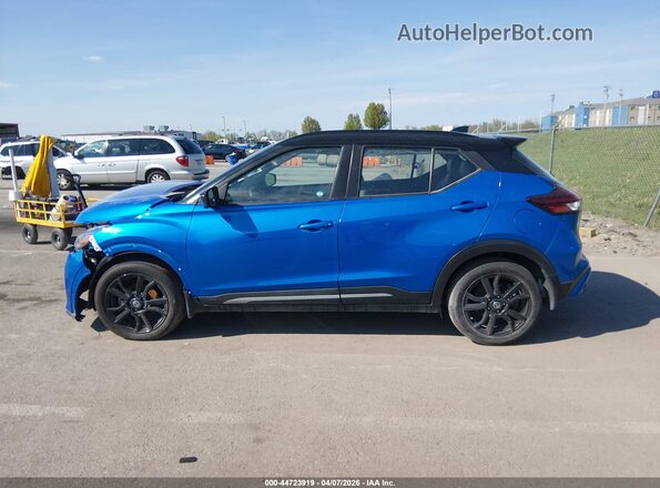 3N1CP5DV1ML563677 2021 NISSAN KICKS Blue Vista interior de 360 grados