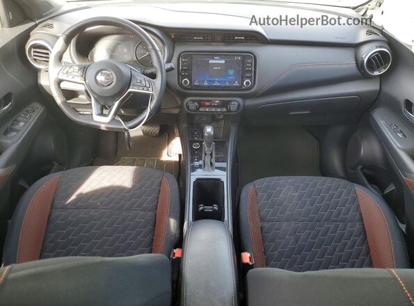 3N1CP5DV3ML472958 2021 NISSAN KICKS White Вид панелі приладів