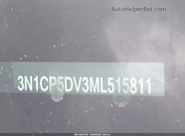 3N1CP5DV3ML515811 2021 NISSAN KICKS White 