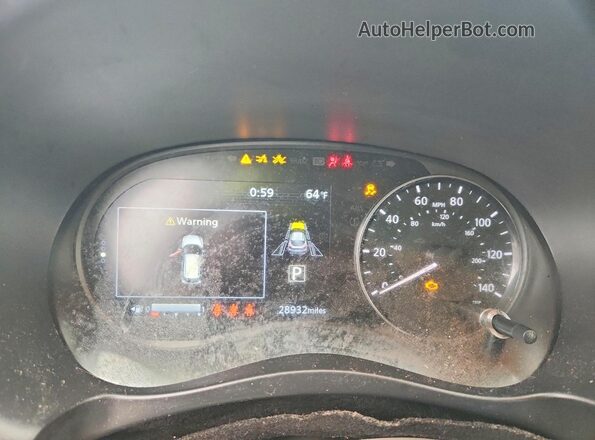 3N1CP5DV6ML509792 2021 NISSAN KICKS Gray Вид щитка приладів