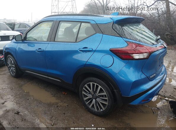 3N1CP5DV8ML475760 2021 NISSAN KICKS Blue Trasero izquierdo