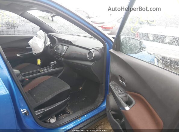 3N1CP5DV8ML475760 2021 NISSAN KICKS Blue Vista interior delantera