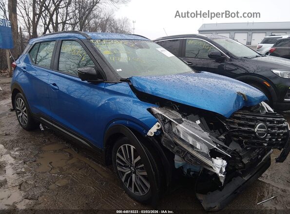 3N1CP5DV8ML475760 2021 NISSAN KICKS Blue Vista frontal