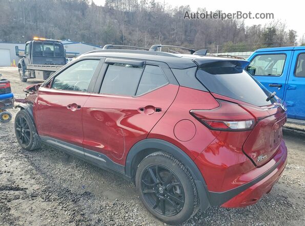 3N1CP5DV8ML549890 2021 NISSAN KICKS Red Задня ліва чверть