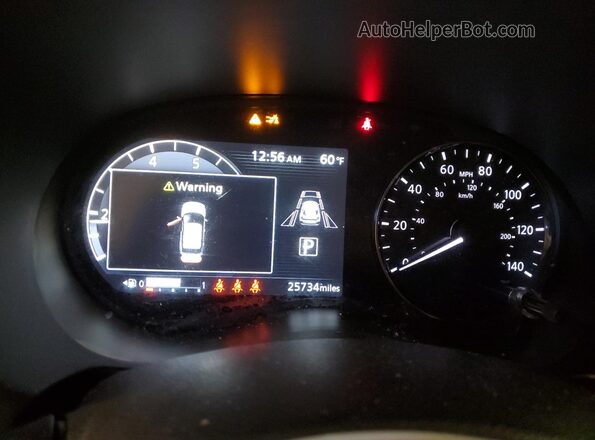 3N1CP5DVXML477039 2021 NISSAN KICKS Красный Вид щитка приборов