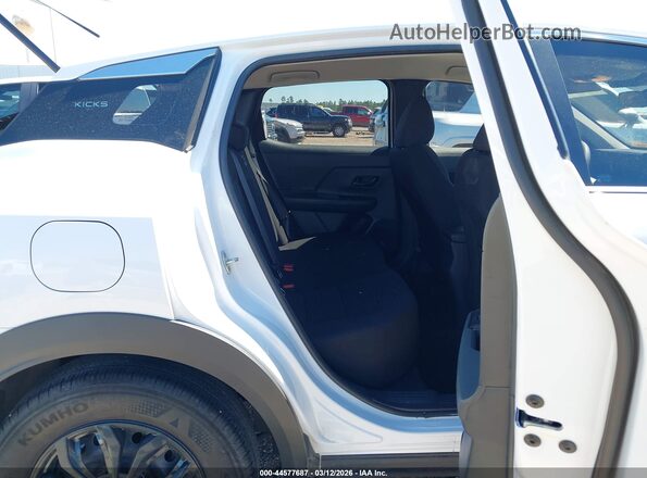3N8AP6BB0SL311505 2025 NISSAN KICKS White VIN კოდის სტიკერის ხედი
