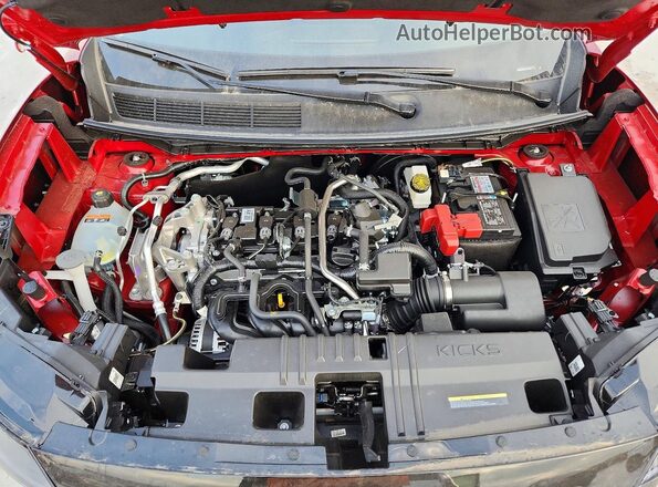 3N8AP6DA0TL323434 2026 NISSAN KICKS Красный Вид задней части салона