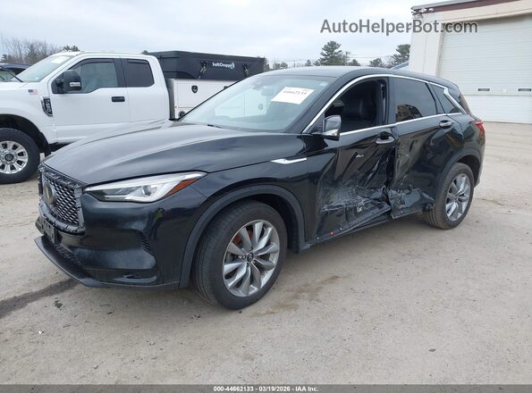 3PCAJ5ABXMF124833 2021 INFINITI QX50 Black Передня ліва чверть