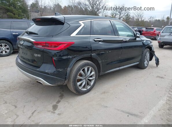 3PCAJ5ABXMF124833 2021 INFINITI QX50 Black Задня права чверть