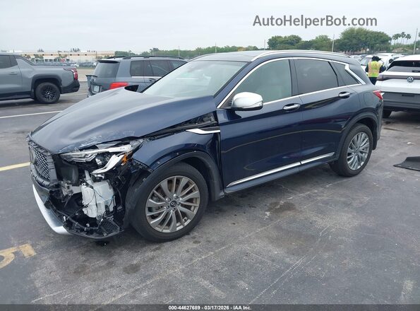 3PCAJ5BA3PF120634 2023 INFINITI QX50 Blue Front left