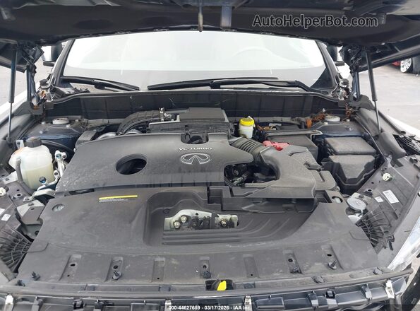 3PCAJ5BA3PF120634 2023 INFINITI QX50 Blue Rear view