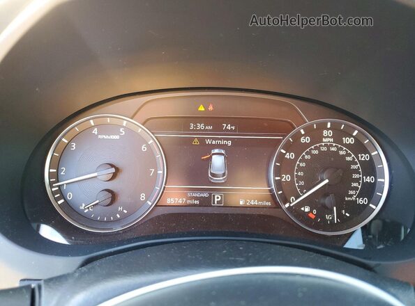 3PCAJ5BA5MF113275 2021 INFINITI QX50 White Instrument cluster view