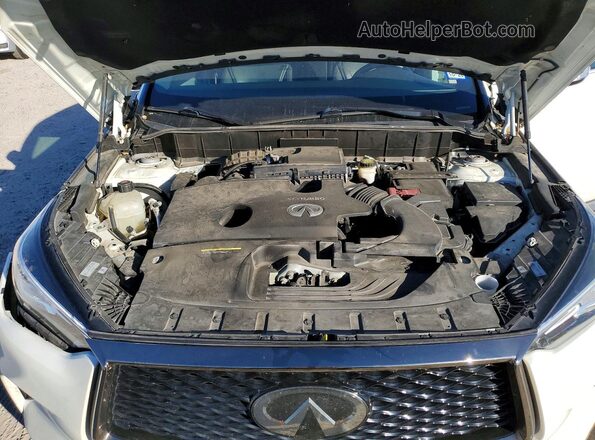 3PCAJ5BA5MF113275 2021 INFINITI QX50 White Engine compartment view