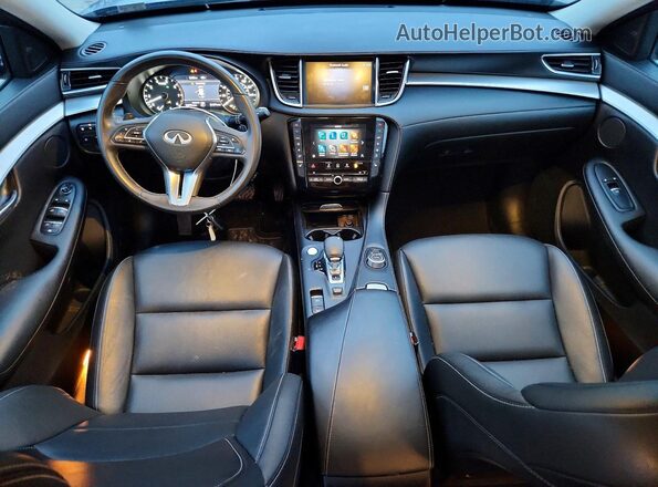 3PCAJ5BB3MF101828 2021 INFINITI QX50 Gray Dashboard view