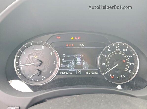 3PCAJ5BB3NF119182 2022 INFINITI QX50 White Սարքավորումների վահանակի տեսք