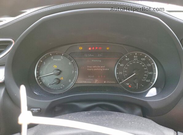 3PCAJ5BB4MF124762 2021 INFINITI QX50 Black Սարքավորումների վահանակի տեսք