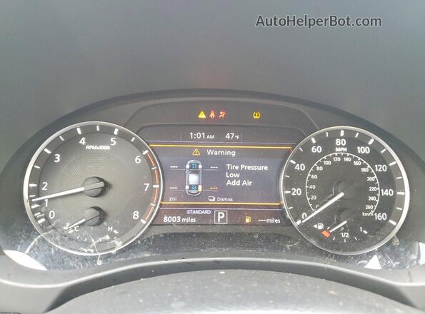 3PCAJ5BB9MF102353 2021 INFINITI QX50 Black Вид щитка приладів