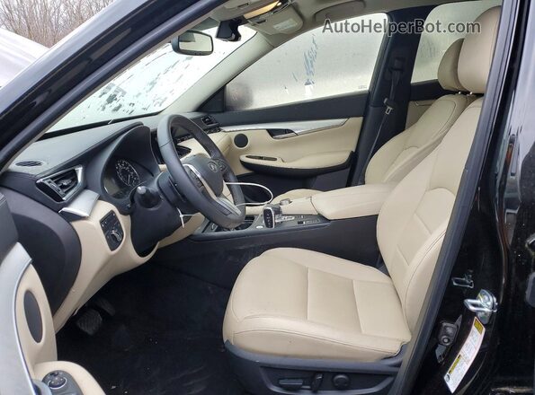 3PCAJ5BB9MF102353 2021 INFINITI QX50 Black Вид салону спереду