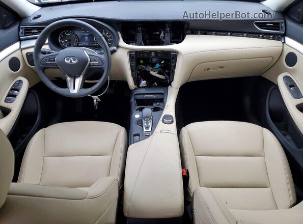 3PCAJ5BB9MF102353 2021 INFINITI QX50 Black Вид панелі приладів